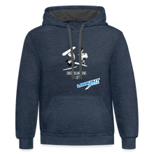 Load image into Gallery viewer, Contrast Hoodie - indigo heather/asphalt