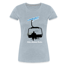 Load image into Gallery viewer, Lookout Pass Women's Tee - heather ice blue
