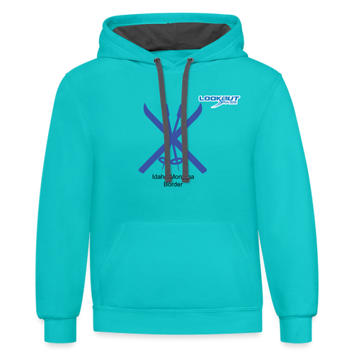 Lookout Pass Hoodie - scuba blue/asphalt