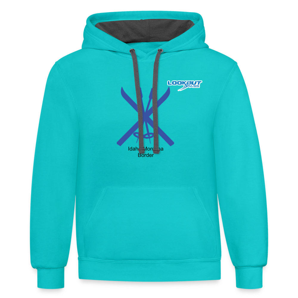 Lookout Pass Hoodie - scuba blue/asphalt