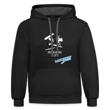 Load image into Gallery viewer, Contrast Hoodie - black/asphalt
