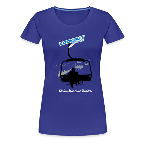 Lookout Pass Women's Tee - royal blue
