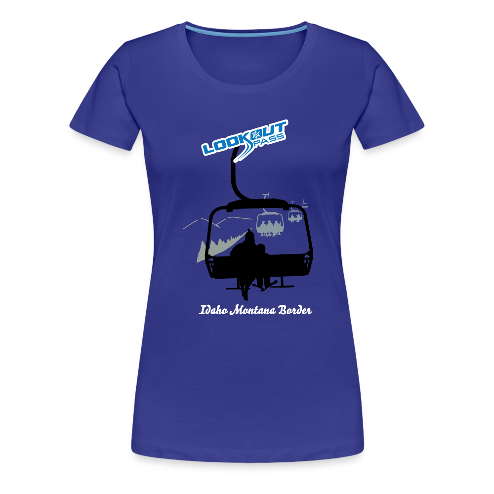 Lookout Pass Women's Tee - royal blue