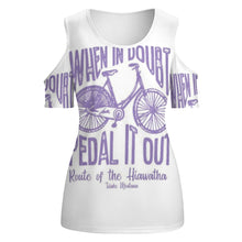 Load image into Gallery viewer, ACT off shoulder U-neck short sleeve top
