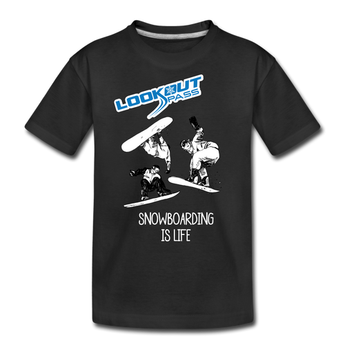 Lookout Pass Kid's Tee - black